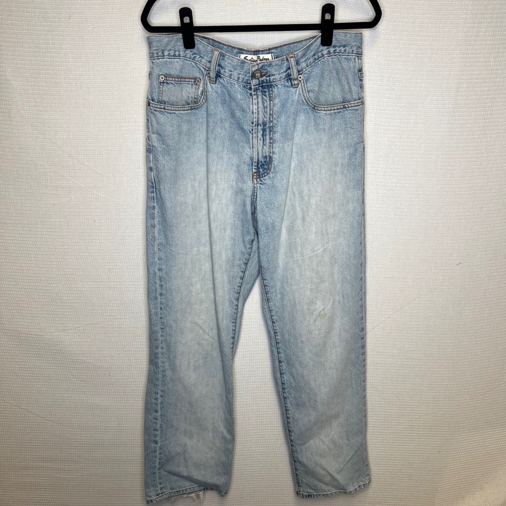 Indigo Palms Tommy Bahama Classic Fit Jeans Mens 35x32 Light Wash Blue Denim